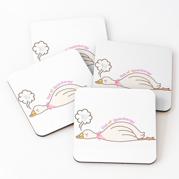 Item preview, Out of Quackergy – Tired Duck Meme Cute Burnout Sticker designed and sold by deslydesign.