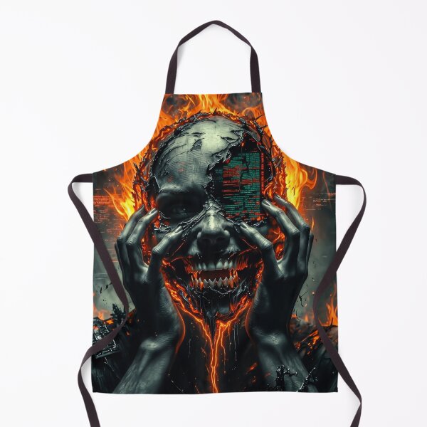 Item preview, Melt The Mainframe Biomechanical Cyber Skull Art designed and sold by Insomnia Art Designs.