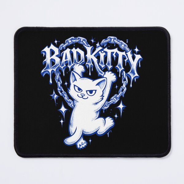 Item preview, BADKITTY Blue Ink Streetwear Cat – Mischievous Cartoon Kitty Graphic designed and sold by BADKITTY!.