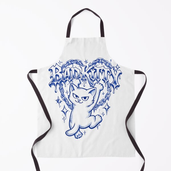 Item preview, BADKITTY Blue Ink Streetwear Cat – Mischievous Cartoon Kitty Graphic designed and sold by BADKITTY!.