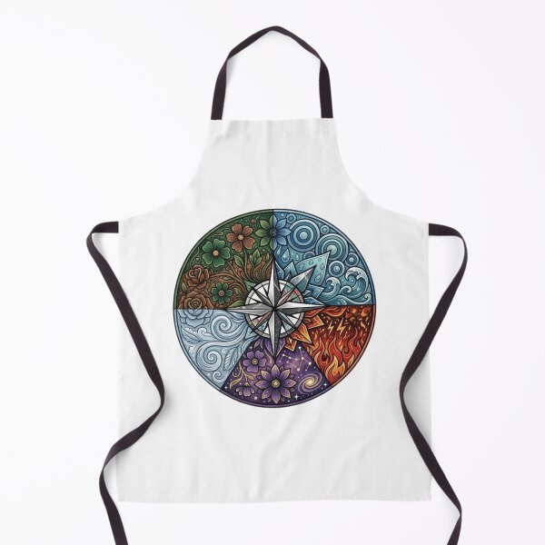 Item preview, "Elemental Balance Compass: Nature's Five Forces Mandala" designed and sold by Blue Bird Designs.