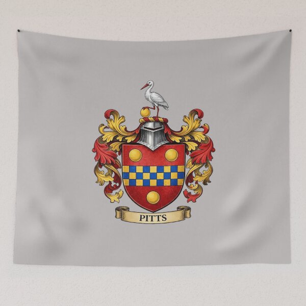 Item preview, The Pitts Family Coat of Arms designed and sold by BagTown Clans.
