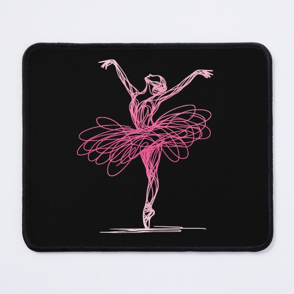 Item preview, Abstract Pink Scribble Ballerina Dance Art designed and sold by AnAzArt.