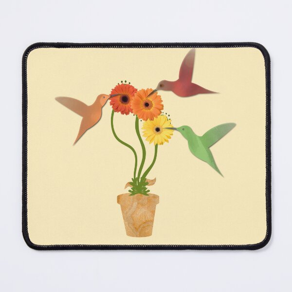 Item preview, Hummingbird and Daisy Art – Colorful Nature Illustration for Bird Lovers designed and sold by 3DDesignSpot.