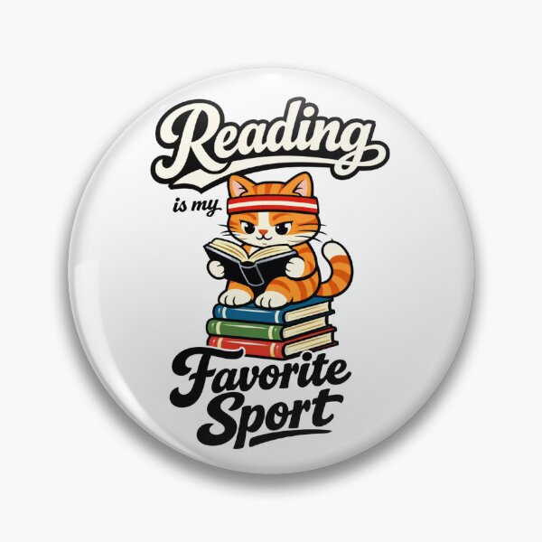 Item preview, Cat Reading is My Favorite Sport for Librarian Bookworm designed and sold by faridman.