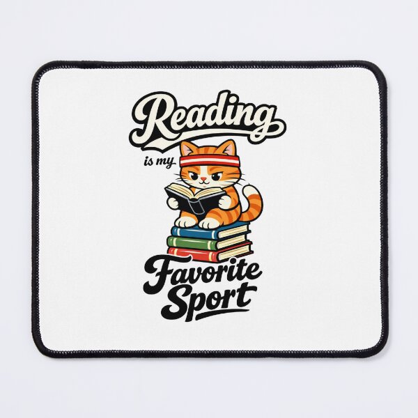 Item preview, Cat Reading is My Favorite Sport for Librarian Bookworm designed and sold by faridman.