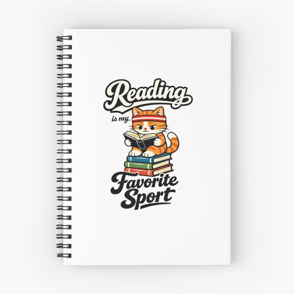 Item preview, Cat Reading is My Favorite Sport for Librarian Bookworm designed and sold by faridman.