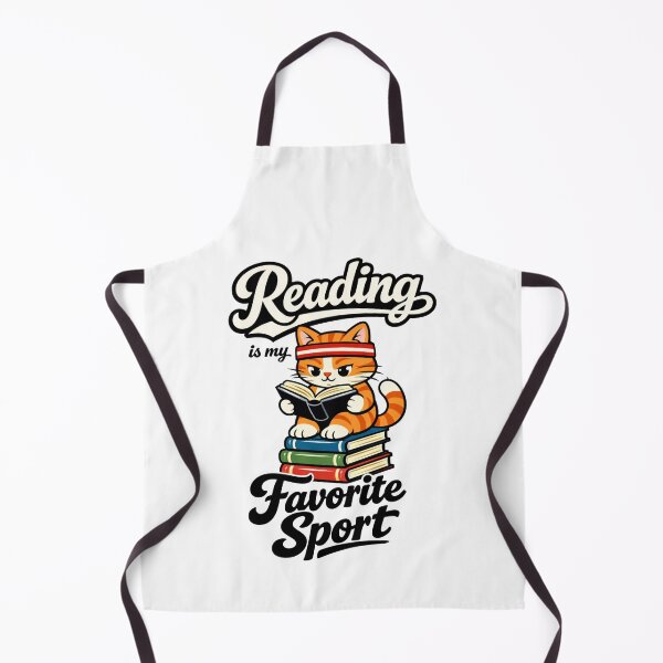 Item preview, Cat Reading is My Favorite Sport for Librarian Bookworm designed and sold by faridman.