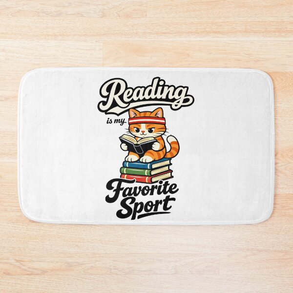 Item preview, Cat Reading is My Favorite Sport for Librarian Bookworm designed and sold by faridman.