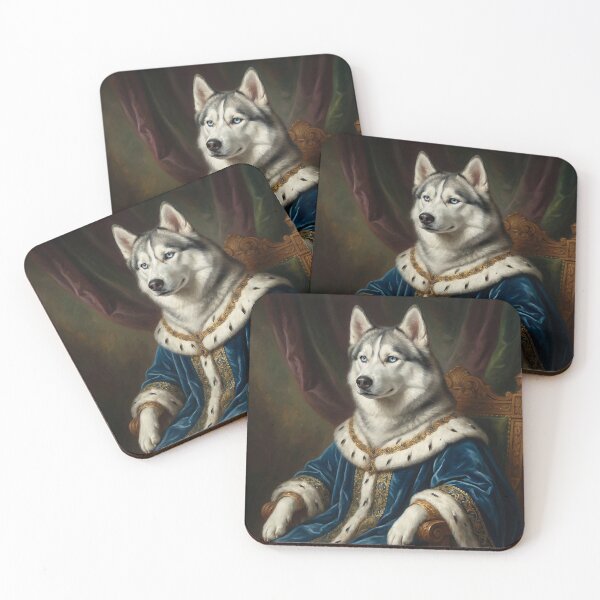 Item preview, Majestic Husky King Classical Portrait designed and sold by Rutvain.