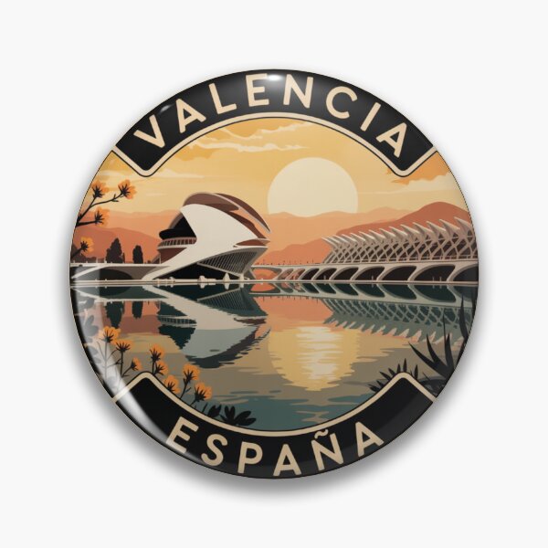 Item preview, Valencia Spain: City of Arts and Sciences Retro Illustration designed and sold by CircinusStore.