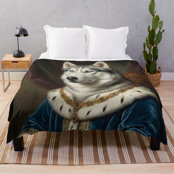 Item preview, Majestic Husky King Classical Portrait designed and sold by Rutvain.