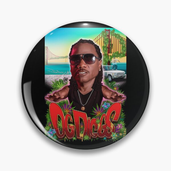 Item preview, OG Diggs Bay Area Legend – Golden Gate Cannabis Cartoon Street Art designed and sold by DyfunctionalTee.