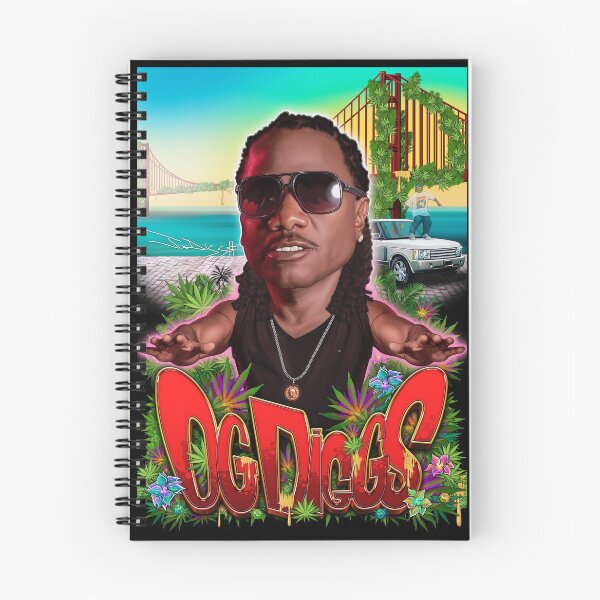 Item preview, OG Diggs Bay Area Legend – Golden Gate Cannabis Cartoon Street Art designed and sold by DyfunctionalTee.