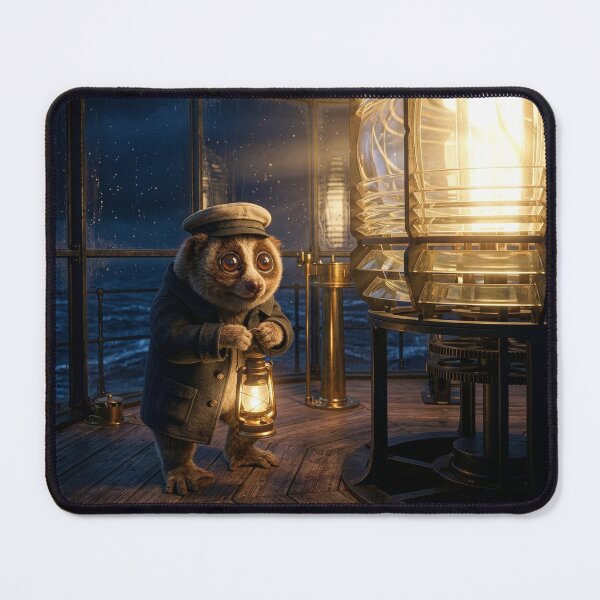 Item preview, Lonely Slow Loris Lighthouse Keeper designed and sold by Tridentulus.