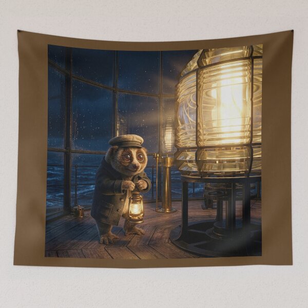 Item preview, Lonely Slow Loris Lighthouse Keeper designed and sold by Tridentulus.