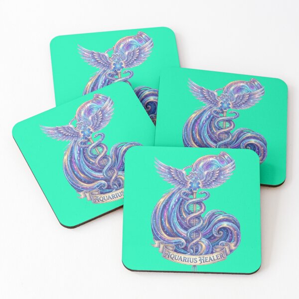 Item preview, Aquarius Medical Zodiac Graduate Astrology Art Healthcare Professional designed and sold by med-lavender-ee.