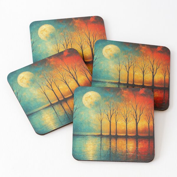 Item preview, Dual Horizon Reflections Abstract Landscape designed and sold by Joey Santiago.