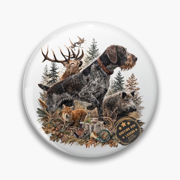 Item preview, German Wirehaired Pointer Hunting Dog Legend  designed and sold by TammyHunterArt.