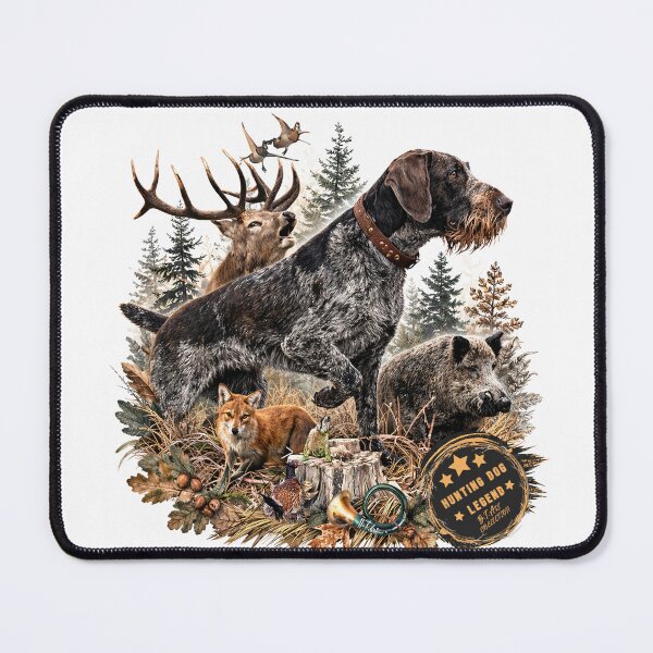 Item preview, German Wirehaired Pointer Hunting Dog Legend designed and sold by TammyHunterArt.