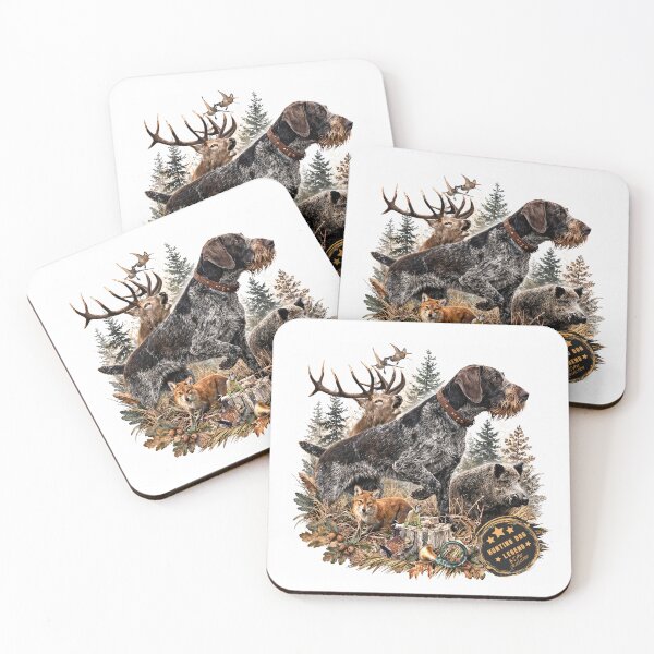 Item preview, German Wirehaired Pointer Hunting Dog Legend  designed and sold by TammyHunterArt.