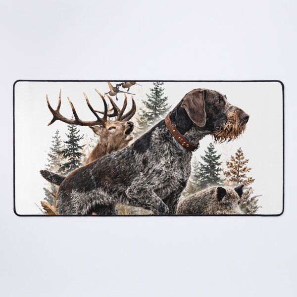 Item preview, German Wirehaired Pointer Hunting Dog Legend designed and sold by TammyHunterArt.