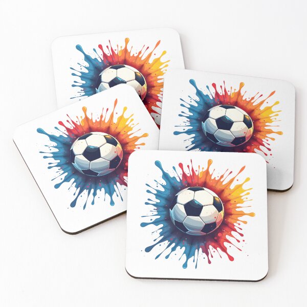 Item preview, Color Splash Soccer Ball Shirt – Dynamic Football Paint Explosion Design designed and sold by relso.