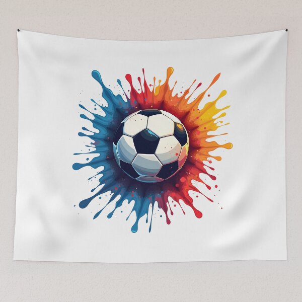 Item preview, Color Splash Soccer Ball Shirt – Dynamic Football Paint Explosion Design designed and sold by relso.