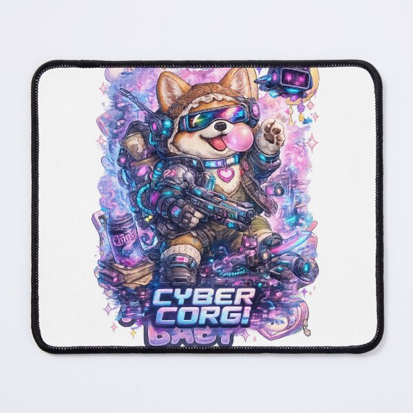 Item preview, Cyberpunk Corgi Futuristic Neon Tech Dog designed and sold by Wolf Creator.