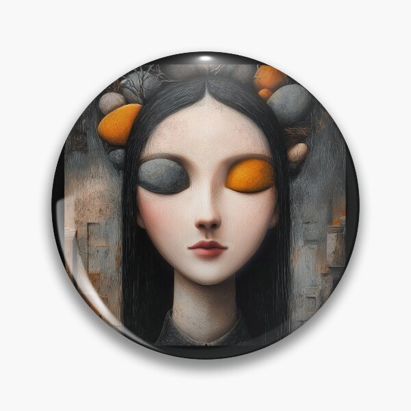 Item preview, Woman Of Stone Surreal Sci-Fi Fantasy Portrait designed and sold by DEC02.