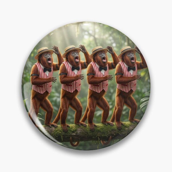 Item preview, Howler Monkey Barbershop Quartet designed and sold by Tridentulus.