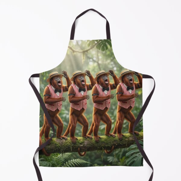 Item preview, Howler Monkey Barbershop Quartet designed and sold by Tridentulus.