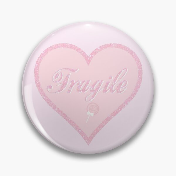 Item preview, pink cutesy girly girl sticker - fragile designed and sold by inainart.