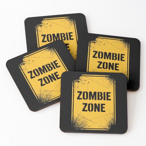 Item preview, Zombie Zone Caution Sign Post Apocalypse designed and sold by AnAzArt.