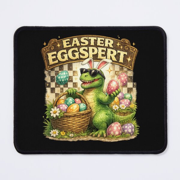 Item preview, Easter Eggspert Funny Dinosaur Boys Bunny Ears designed and sold by DigitalMomy.