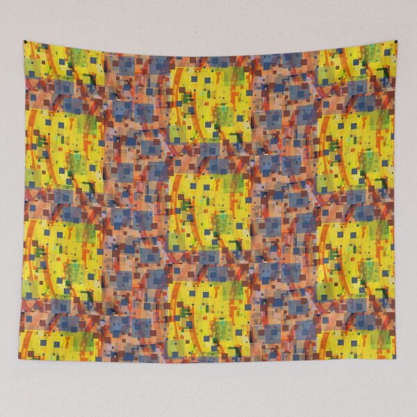 Item preview, ABSTRACT: yellow square designed and sold by Hyper Orange Arts.