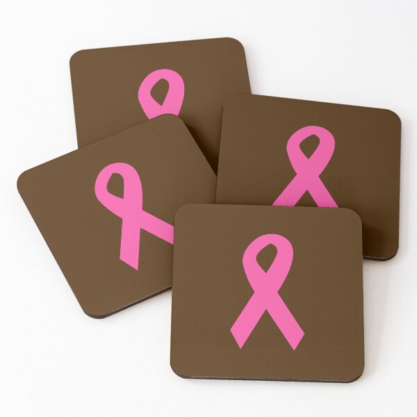 Item preview, Dark Pink Ribbon on Brown designed and sold by coribeth.