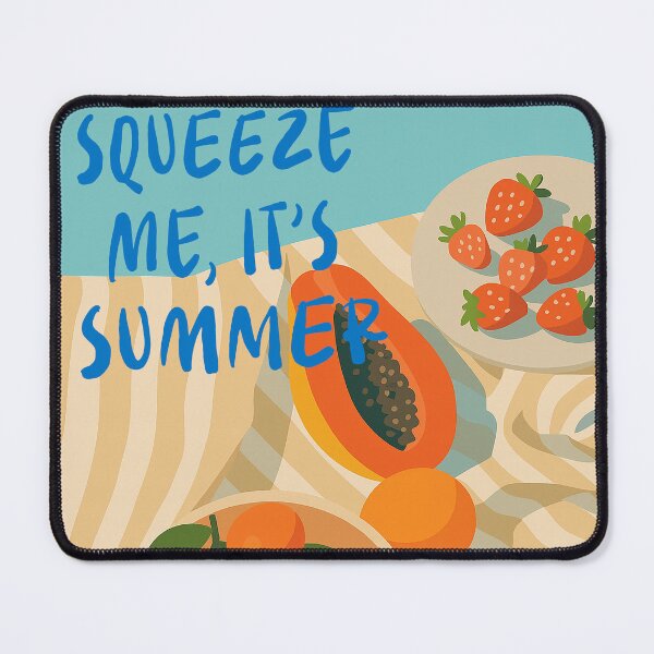 Item preview, Squeeze Me It’s Summer – Mediterranean Fruit Beach Scene designed and sold by EmeraldeaArt.