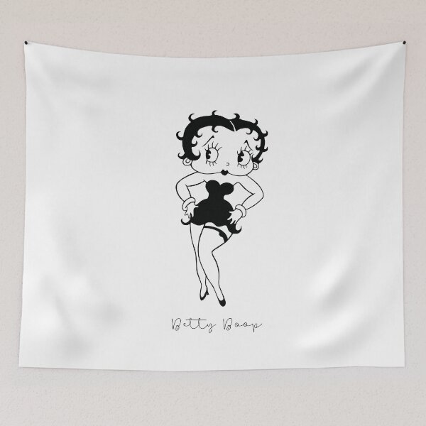 Item preview, Vintage Cartoon Pin-Up · Retro Black and White Illustration · Classic Animation Icon · Minimalist Line Art - Calligraphy designed and sold by Atropa Parcae.