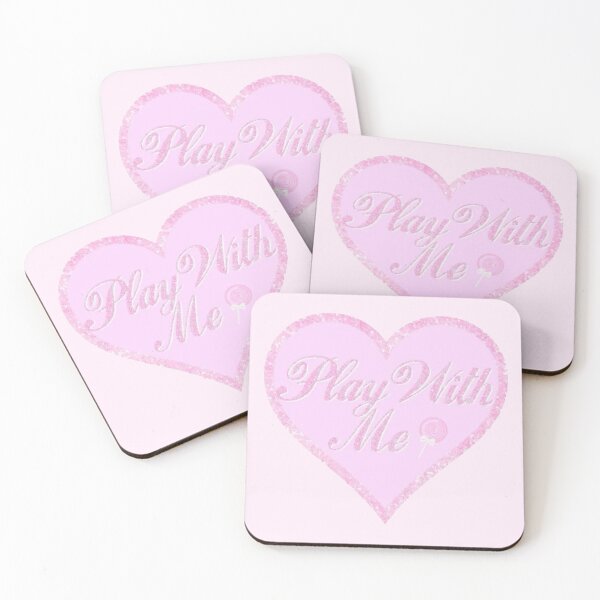 Item preview, pink cutesy girly girl sticker - play with me designed and sold by inainart.