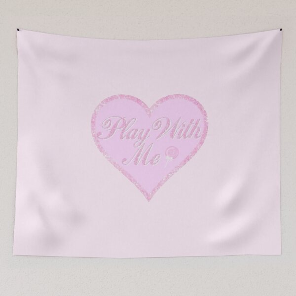 Item preview, pink cutesy girly girl sticker - play with me designed and sold by inainart.