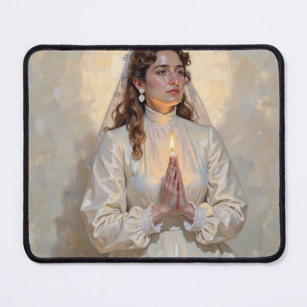 Item preview, Praying Hands in Candlelight designed and sold by Devotica.