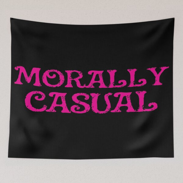 Item preview, Morally Casual (Pink) designed and sold by Rabidt + Designs.