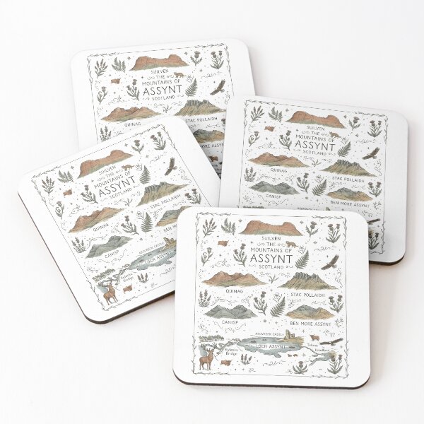 Item preview, Mountains of Assynt Scotland - Vintage Suilven & Loch Assynt Art designed and sold by Loom on the Loch.