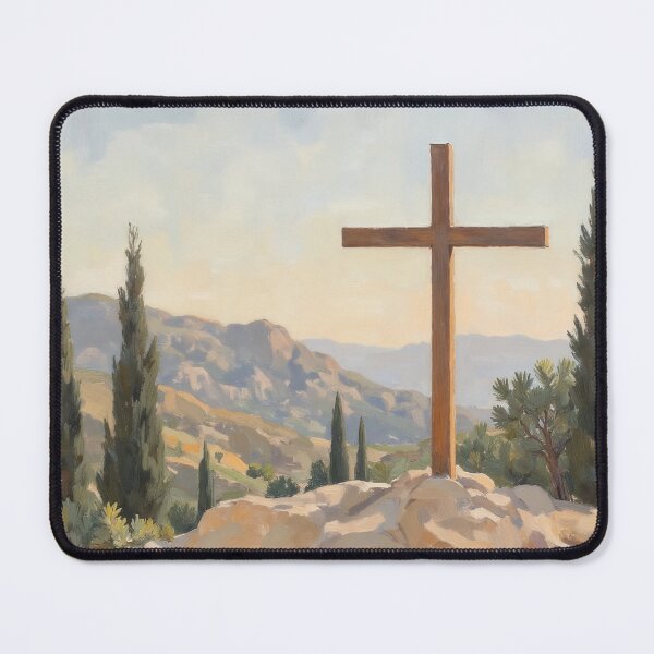 Item preview, Wooden Cross at Sunrise designed and sold by Devotica.