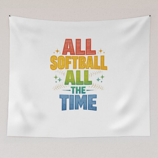 Item preview, All Softball All The Time Game Day Matching Group designed and sold by faridman.
