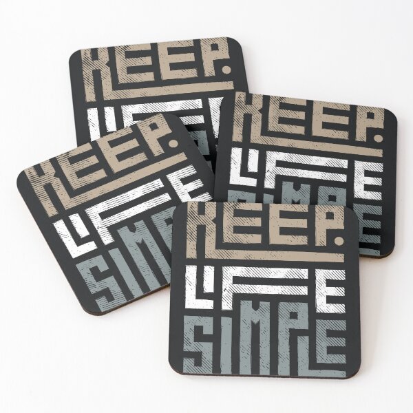 Item preview, Keep Life Simple – Minimalist Motivational Typography Design designed and sold by CreatiWorks.