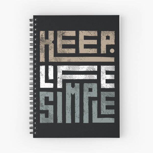 Item preview, Keep Life Simple – Minimalist Motivational Typography Design designed and sold by CreatiWorks.