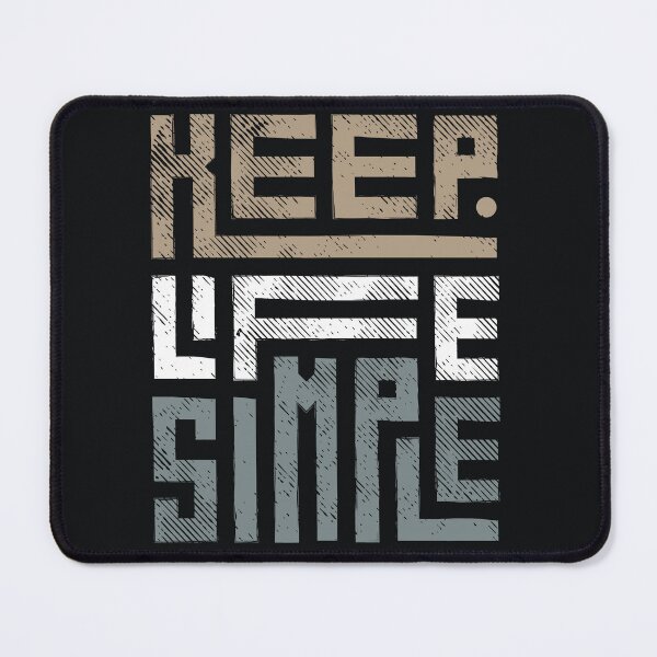 Item preview, Keep Life Simple – Minimalist Motivational Typography Design designed and sold by CreatiWorks.