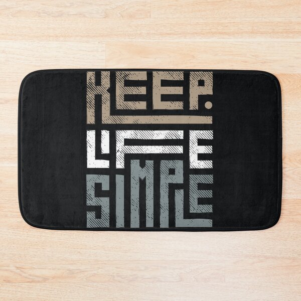 Item preview, Keep Life Simple – Minimalist Motivational Typography Design designed and sold by CreatiWorks.
